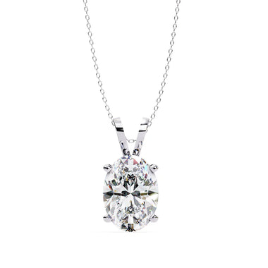 OVAL Cut Solitaire Pendant
