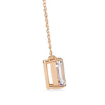 Emerald Cut Solitaire Pendant