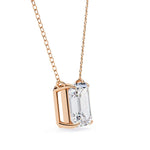 Emerald Cut Solitaire Pendant