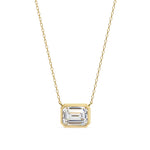 Emerald Cut Solitaire Pendant