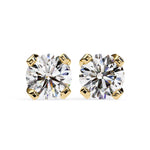 Round Cut Solitaire EarStuds