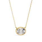 Oval Motifs Diamond Pendent