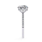 Moissanite Solitaire Sterling Silver Ring