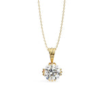 Halo Solitaire Pendant