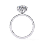 Moissanite Solitaire Sterling Silver Ring
