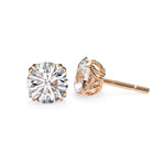 Round Cut Solitaire EarStuds