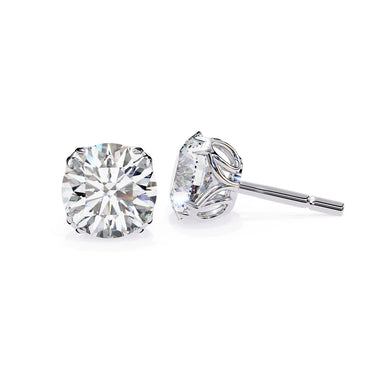 Round Cut Solitaire EarStuds