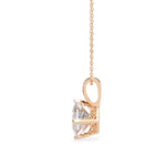 PRINCESS Cut Solitaire Pendant