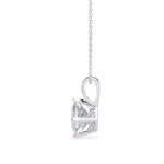 PRINCESS Cut Solitaire Pendant