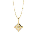 PRINCESS Cut Solitaire Pendant