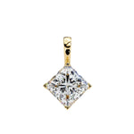 PRINCESS Cut Solitaire Pendant