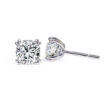 Cushion Cut Solitaire EarStuds