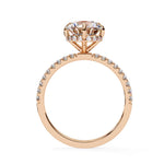 Moissanite Solitaire Sterling Silver Ring