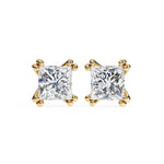 Princess Cut Solitaire EarStuds