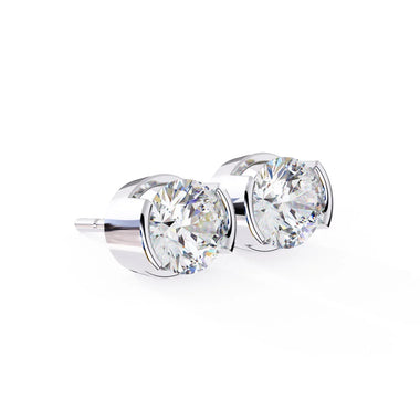 Round Cut Solitaire EarStuds