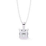 PRINCESS Cut Solitaire Pendant