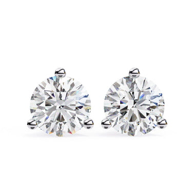 Round Cut Solitaire EarStuds