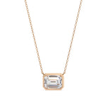 Emerald Cut Solitaire Pendant