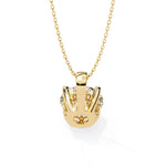 Gold Frost Diamond Pendant