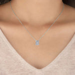Emerald Cut Solitaire Pendant