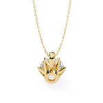 Gold Stunning Cluster Diamond Pendant