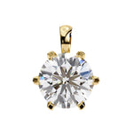 Gold Stunning Cluster Diamond Pendant