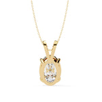 OVAL Cut Solitaire Pendant