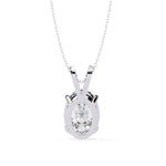 OVAL Cut Solitaire Pendant