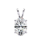 OVAL Cut Solitaire Pendant