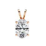 OVAL Cut Solitaire Pendant