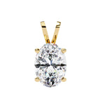 OVAL Cut Solitaire Pendant