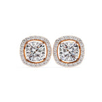 Cushion Cut Solitaire EarStuds