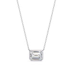 Emerald Cut Solitaire Pendant