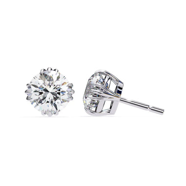 Round Cut Solitaire EarStuds