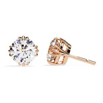 Round Cut Solitaire EarStuds