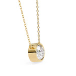 Oval Motifs Diamond Pendent