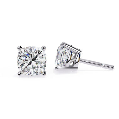 Cushion Cut Solitaire EarStuds