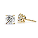 Cushion Cut Solitaire EarStuds