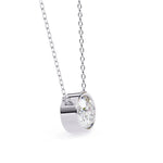 Oval Motifs Diamond Pendent