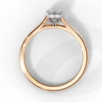 Marquise Moissanite Solitaire Diamond Sterling Silver Ring