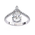 Pearqueen Solitaire Ring
