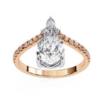 Pearqueen Solitaire Ring