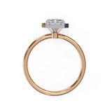 Emerald Diamond Solitaire Finger Ring