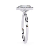 Emerald Diamond Solitaire Finger Ring