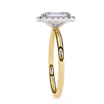 Emerald Diamond Solitaire Finger Ring