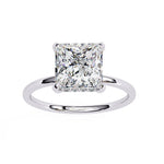 Square charm Solitaire Diamond Finger Ring