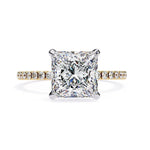 Round Square Diamond Finger Ring