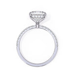 Round Square Diamond Finger Ring