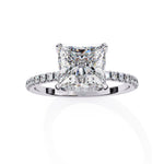 Round Square Diamond Finger Ring