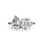 Julia Two Stone Solitaire Ring